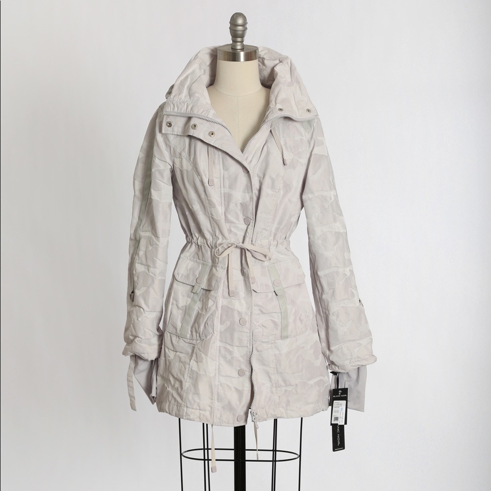 NWT BLANC NOIR white CAMO ANORAK jacket M